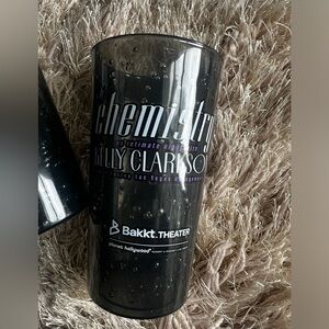 Chemistry Kelly Clarkson cups 2 gray charcoal color .  Plastic cups .